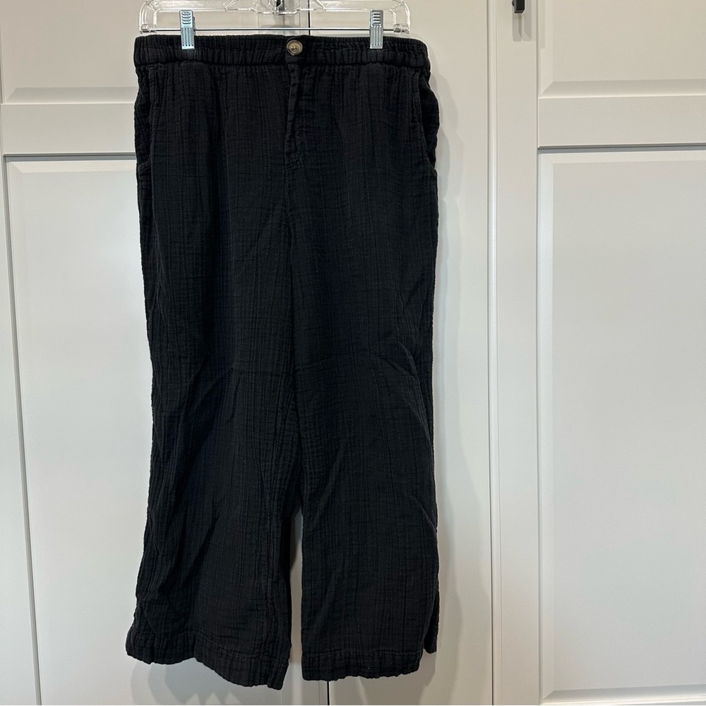 Wonderly navy cotton pants, PL, pockets, boho, travel, coastal,casual,minimalist